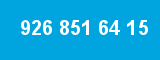 926 851 64 15